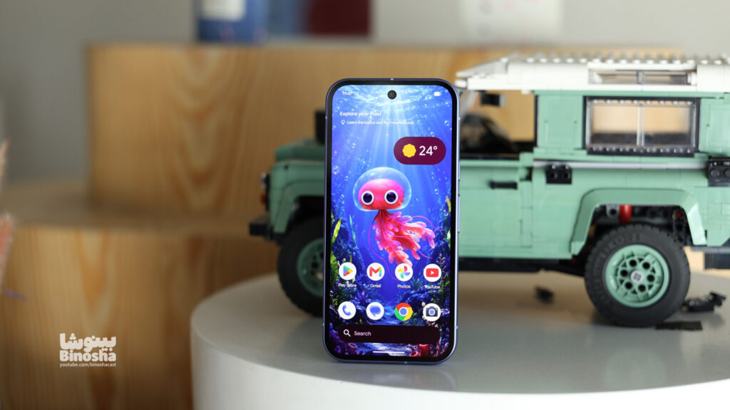 Google Pixel 10a Binosha از جلو