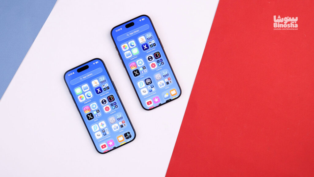آیفون ۱۸ پرو بینوشا رابط کاربری iOS