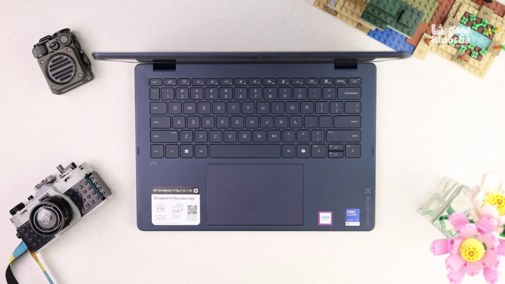 HP Omnibook X14 Flip از بالا binosha بینوشا