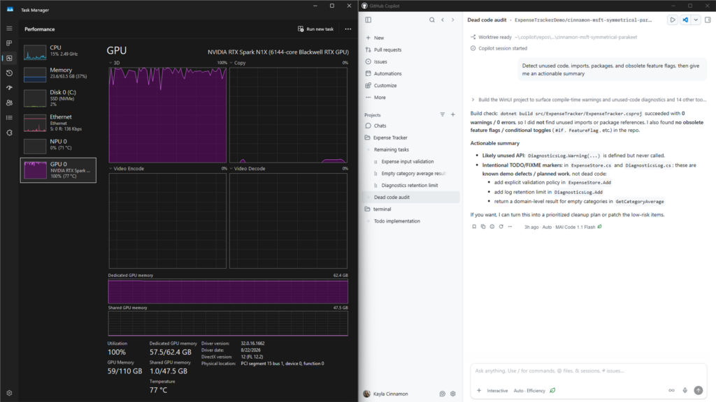 RTX spark Nvidia and Microsoft بینوشا